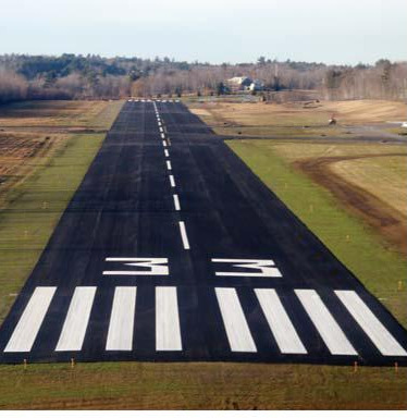 Airport runway pavement markings
